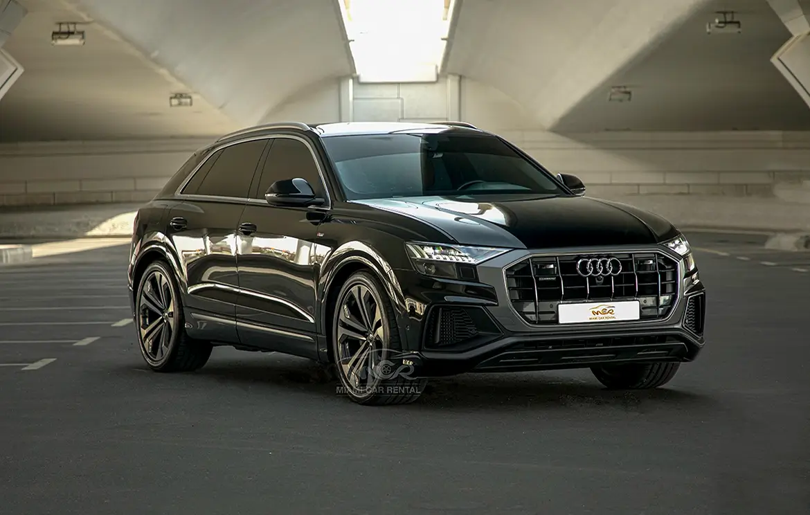 Rent the versatile AUDI Q8 SUV in the UAE