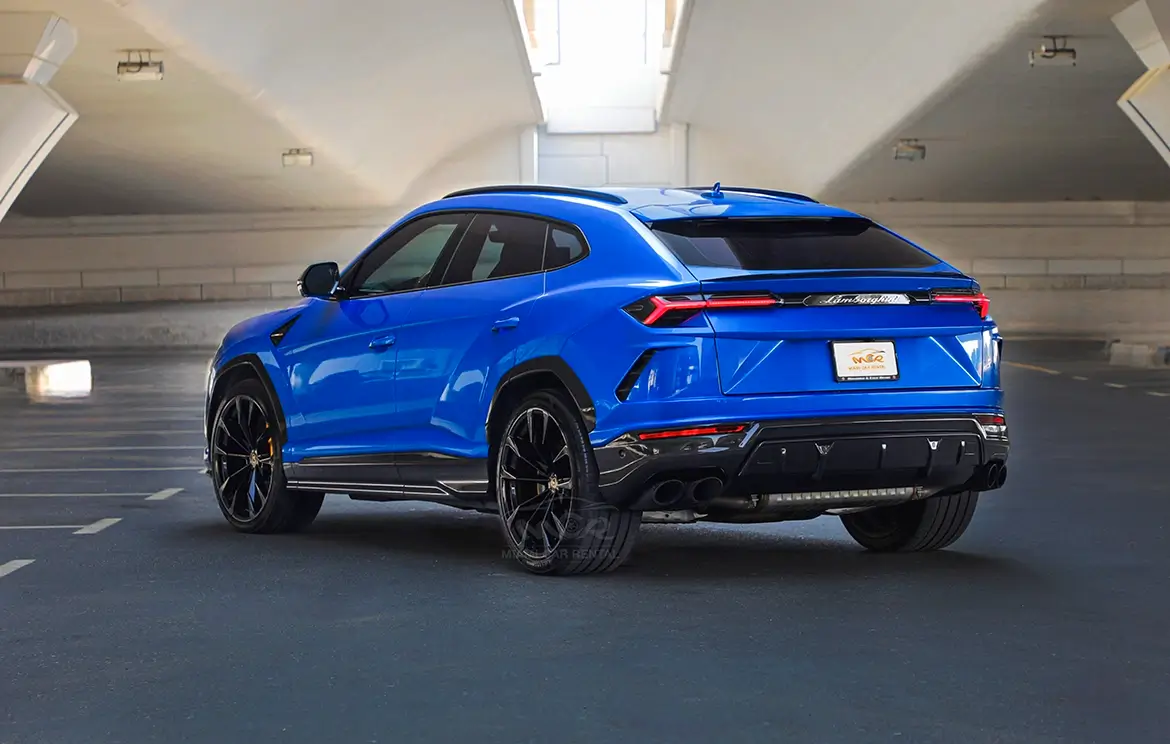 Rent Lamborghini Urus Blue sports Coupe in Dubai