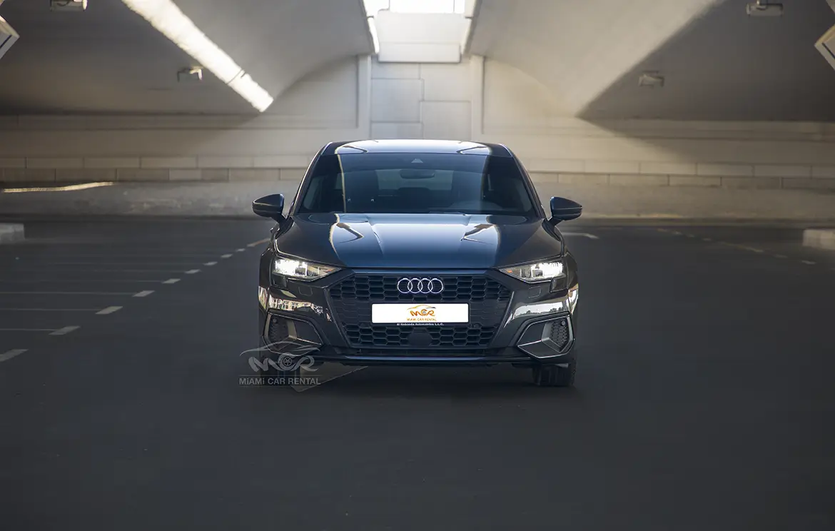 Audi A3 Black sedan Rental in Dubai and the UAE