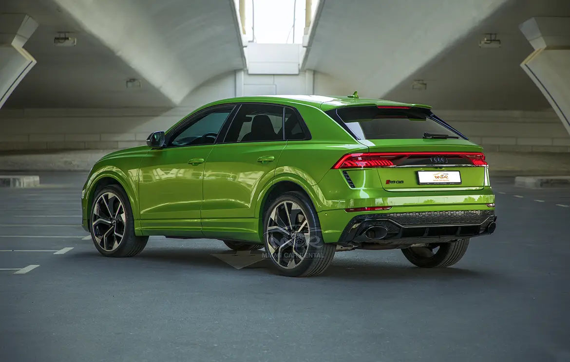 Rent the powerful Audi Q8 RS SUV in the UAE