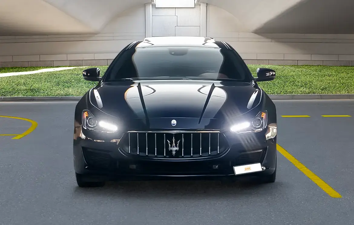 the luxury Maserati Ghibli sedan Rental in Dubai